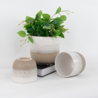 Pots de jardin en céramique durables de luxe, pot à fleurs en porcelaine pour plantes succulentes et orchidées, plantation à domicile ou en pépinière
