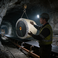 Banda Transportadora Plana de Caucho Multicapa para Minería de Minerales