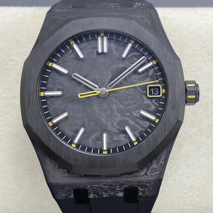 Montre mécanique de plongée de luxe de qualité supérieure, étanche, 41 mm, cadran en cristal saphir, bracelet en caoutchouc en fibre de carbone, 50 bars, ETA 4302 - Product Image 1