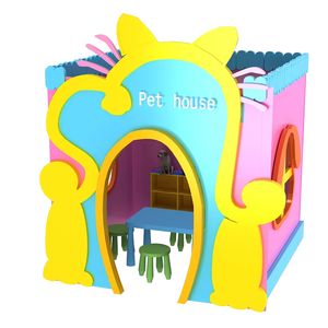 Maison de jeu de rôle pour enfants, supermarché, banque, <span class=keywords><strong>cuisine</strong></span>, articles de jeu de rôle réalistes, grande maison de jeu pour enfants, tailles plus petites - Product Image 3