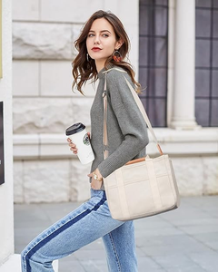 Sac à main en toile personnalisé, multi-poches, grande capacité, sac à bandoulière pour femmes, sacs fourre-<span class=keywords><strong>tout</strong></span> avec compartiments - Product Image 6