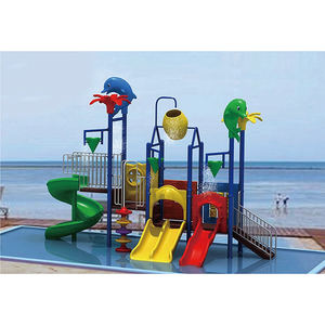 <span class=keywords><strong>Parque</strong></span> de agua para niños al aire libre con tobogán de acero Equipo de piscina de agua de plástico para uso en parques y jardines cerca de mí - Product Image 2