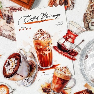 ชุดสติกเกอร์ PET ซีรีส์ Gugu Forest Coffee Life จำนวน 20 แผ่น สติกเกอร์ตกแต่งสไตล์เรโทรสำหรับงานจดบันทึก - Product Image 4