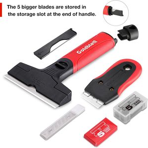 Porte-outil grattoir pour le nettoyage des autocollants de fenêtre, des étiquettes, du mastic, de la peinture et de la colle - Product Image 3