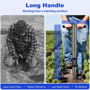 Outil <span class=keywords><strong>de</strong></span> <span class=keywords><strong>plantation</strong></span> <span class=keywords><strong>de</strong></span> bulbes JH-Mech pour tulipes jonquilles lys robuste et durable en acier à long manche - Product Image 5