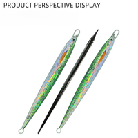 Leurre métallique de jigging vertical Slow Flutter 80g 130g pour pêche en haute mer, leurre lumineux en plomb pour thon, saumon, amberjack et pêche en rivière