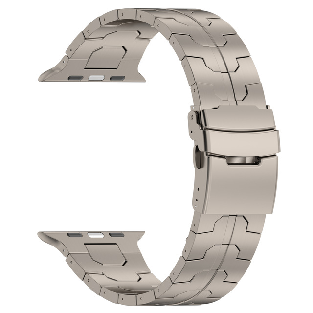 Ultra Luxury Titanium Bracelet Band Watch for IWatch Series 9 8 7 6 5 4 SE 49mm 45mm 44mm 4mm Business Straps Ultra Breathable