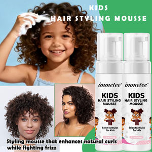 Mousse de espuma para peinar el cabello Ingrediente personalizado Orgánico Nutritivo Etiqueta privada Mousse de cabello rizado para trenzas - Product Image 5