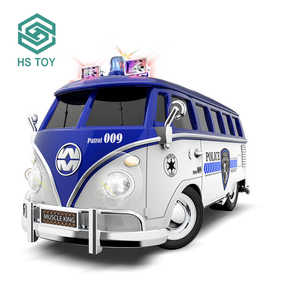 HS 1 16 Tỷ Lệ 2.4G 6 Kênh Điều Khiển Từ Xa Cảnh Sát Đồ Chơi Xe Hơi Điều Khiển Từ Xa Điện Tử Mô Hình Xe Buýt Cho Trẻ Em Có USB - Product Image 1