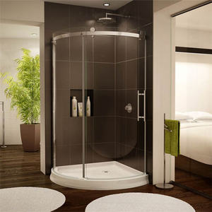 Cabine <span class=keywords><strong>de</strong></span> douche moderne pour appartement, salle <span class=keywords><strong>de</strong></span> bain intégrée, douche <span class=keywords><strong>de</strong></span> haute qualité, douche intelligente, cadre rectangulaire sans cadre, verre lisse - Product Image 3