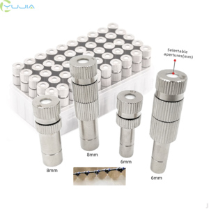 Dispositivos de Riego por Nebulización Ajustables, Kits de Atomización con Conectores en T, Boquillas de Plástico Manuales para Uso en Jardín - Product Image 1