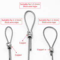 Système de suspension en acier inoxydable, guirlandes lumineuses à câble, clips de câble transparents, vente en gros en Chine, câble de haute qualité, pince pour câble