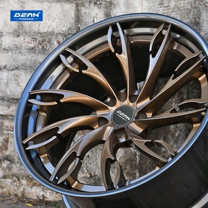 Pour <span class=keywords><strong>TESLA</strong></span> <span class=keywords><strong>Model</strong></span> <span class=keywords><strong>X</strong></span> DEAN DP149 Jantes forgées en 2 parties 21/22/23" 5X112 5X114.3 5X120 5X130 Bronze brillant Noir Jantes personnalisées - Product Image 4