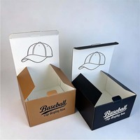 Accessoire de mode, casquette, écharpe, chapeau de cowboy, casquette de baseball, boîte en papier rétro, personnalisation, vente en gros, emballage recyclable bon marché