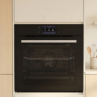 Four à convection/turbo électrique encastrable domestique à vitre simple 75L avec contrôle numérique par minuterie 2000W, contrôlable par application pour hôtels