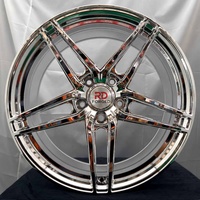 Jantes forgées triple chrome personnalisées P107SC 5x114.3 5x110 5x112 5x120 en alliage pour BMW Nissan Tesla Audi Range Rover Cayenne