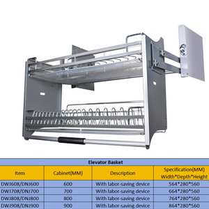 Roeasy tủ bếp hai lớp Tủ kéo ra Giỏ dây Tủ thiết kế nhà bếp hiện đại - Product Image 6
