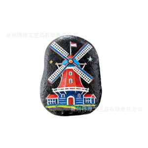 Imán de nevera pintado a mano con diseño de bicicleta, arte folclórico, recuerdo de viaje, adhesivo magnético - Product Image 2