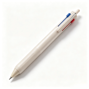 Stylo bille trois couleurs, corps en plastique recyclé écologique, grip en caoutchouc, recharges remplaçables SXR8005, écriture multi-encres pour le bureau quotidien - Product Image 3