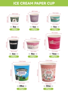Coppette per Gelato in Carta Ecologica Premium <span class=keywords><strong>con</strong></span> Logo Personalizzato e Coperchi, Vaschette Stampate su Misura per Yogurt Gelato e Dessert - Product Image 5