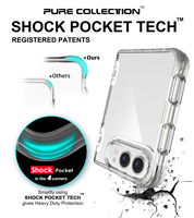 Coque de téléphone transparente en TPU PC à couverture intégrale pour iPhone Duo Fold avec béquille antichoc