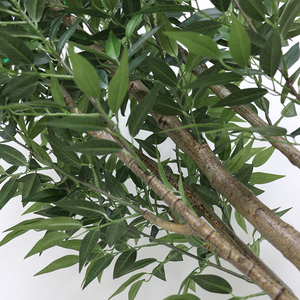 Faux arbre couleur <span class=keywords><strong>vert</strong></span> vif, 40 cm, décoration d'intérieur et extérieure, plante artificielle, arbre d'acacia, d'olive - Product Image 2