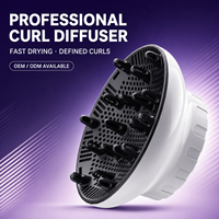 Diffuseur universel pour sèche-cheveux, embout réglable de 3,8 à 8 cm pour définir les boucles, séchage rapide des cheveux bouclés, étiquette privée OEM