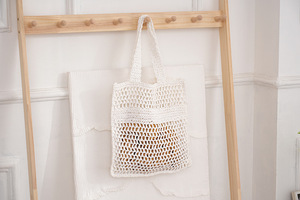 Sac fourre-tout d'été 2026 en raphia et paille tressée, grande capacité, broderie, maille tricotée, sac à bandoulière pour femme - Product Image 4