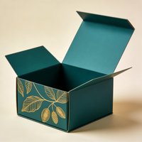 Boîte cadeau rigide de luxe personnalisée noire grande avec fermeture magnétique, emballage écologique anti-fuite avec gaufrage et logo imprimé