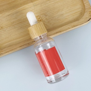 15ml 30ml Bamboo Massager Essential Oil Facial Serum pink Glass <b>Dropper</b> Oil <b>Bottle</b> With Pipettes <b>Dropper</b> - Product Image 2