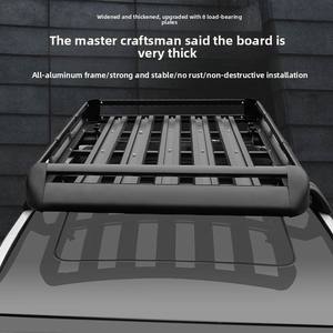 Barras Transversales de Aleación para <span class=keywords><strong>Portaequipajes</strong></span> de Techo de Coche, <span class=keywords><strong>Portaequipajes</strong></span> Universal para SUV, Cesta de Equipaje Especializada con Capacidad de +70 kg, Sin Perforaciones - Product Image 5