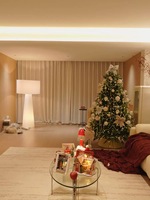 Ornements de Noël artificiels en gros pour l'aménagement des centres commerciaux, arbre de Noël de luxe sur pied pour la décoration des vitrines d'hôtels