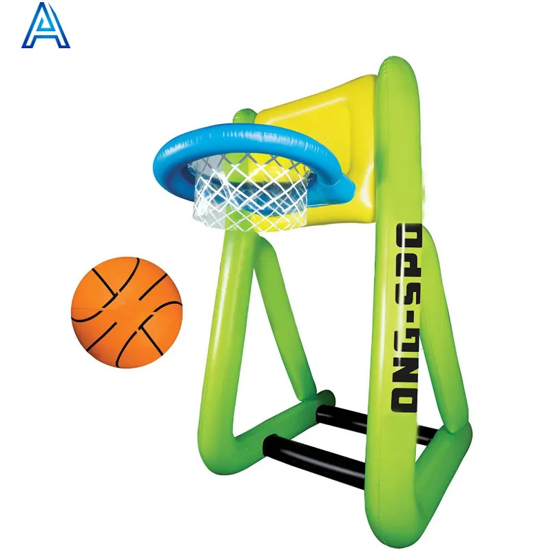 Indoor outdoor OEM customize design PVC inflatable basketball hoop target frame for air blow basketry toy
