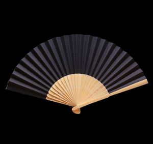 Abanico Plegable de Papel Blanco de 21 cm con Logotipo Personalizado, Abanico de Bambú Tallado a Mano, Decoración con Estampado de Arte Folclórico para Bodas y Fiestas, Modelo de Regalo Empresarial - Product Image 2