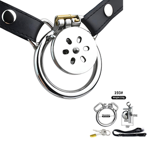 Venta al por mayor, jaula de castidad invertida con bola de Metal sólido portátil para hombres, bloqueo negativo para pene, dispositivo Sissy para adultos, Juguetes sexuales para <span class=keywords><strong>parejas</strong></span> - Product Image 3