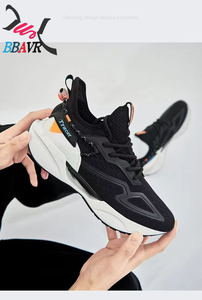 Weshine Chaussures de sport pour hommes, tendance, décontractées, à lacets, en tricot, pour adultes, vente en gros personnalisée - Product Image 5