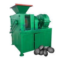 Machine à briquettes de bois, machine à charbon de coque de noix de coco, machine à charbon de bois, machine à presser le coke en forme de boule ovale à action rapide, carbonate de calcium