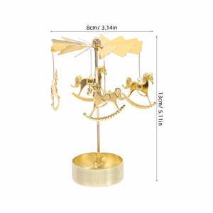 Carrusel Giratorio <span class=keywords><strong>para</strong></span> Velas de Té, Regalo Original <span class=keywords><strong>para</strong></span> <span class=keywords><strong>Cumpleaños</strong></span>, Día de la Madre, Mujeres, Mamá, Hermana, Navidad, San Valentín - Product Image 4