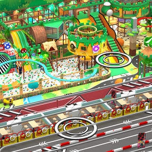 Centre de jeux d'aventure pour enfants, aire de jeux intérieure, équipement de jeu interactif, thème forêt, grande taille, commercial, conception gratuite - Product Image 1