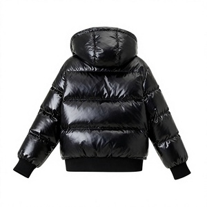 Veste d'hiver rembourrée brillante à capuche pour homme, épaisse et chaude, en duvet de canard, pour la vente en gros - Product Image 4
