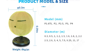 Bola LED para interiores P2 de 30cm, la mejor opción para ceremonias de apertura, sin configuración de parámetros, paredes de vídeo, aeropuertos, salas de exposiciones, OEM <span class=keywords><strong>CMS</strong></span> - Product Image 3