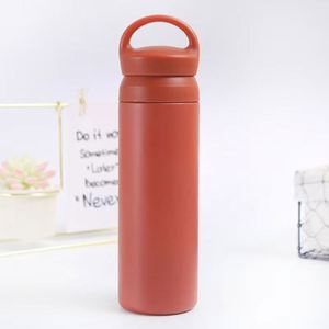Portable 500ml Vacuum Insulated Tumbler With <b>Lid</b> Stainless Steel Thermal Coffee Mug for Office Travel Home - Product Image 2