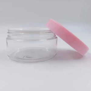 Eco Friendly Cosmetic 100ml 200ml 250ml 300ml 4oz 6oz 8oz 10oz Cream Container Pink Clear <b>Plastic</b> <b>Jar</b> Cosmetic With Screw Lids - Product Image 3