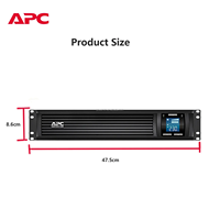 Sistema de Alimentación Ininterrumpida (UPS) Inteligente APC SMC2000I2U de 2000VA 1300W 2U para Montaje en Rack, Interactivo, 230V, para Servidores y Equipos de Red