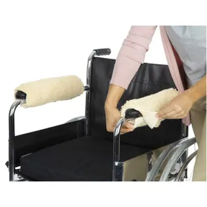 Soft Support Cushion Accessories Wheelchair Armrest Cover Office & Transport Chair Foam Sheepskin Pad