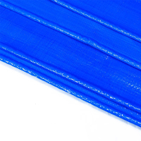 Bâche imperméable en polyéthylène bleu Orange/bâche PE feuille de tissu/rouleau pour couverture de camion et bateau