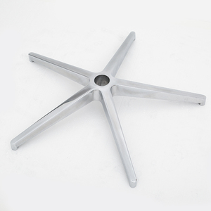 Полированная алюминиевая 5-звездочная металлическая Поворотная основа для офисной мебели - Product Image 3