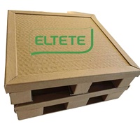 Palette en papier recyclable écologique, plastique HDPE, simple face, entrée 4 directions, utilisation en entrepôt, marque Eltte, modèle EL-PP, capacité de charge 1,0t, 10kg