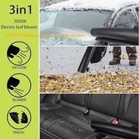 Souffleur de feuilles multifonctionnel de qualité industrielle Aspirateur et aspirateur Sèche-cheveux Concasseur alimenté par batterie Dispositif en plastique