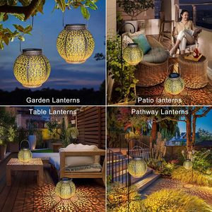Lámparas Solares al por Mayor, Lámpara de Piso de Bronce con Diseño Personalizado, Lámpara LED de Metal para Exteriores, Jardín y Camping - Product Image 6
